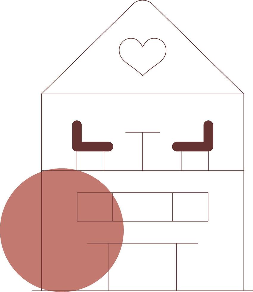 Dolls House Creative Icon Design vector