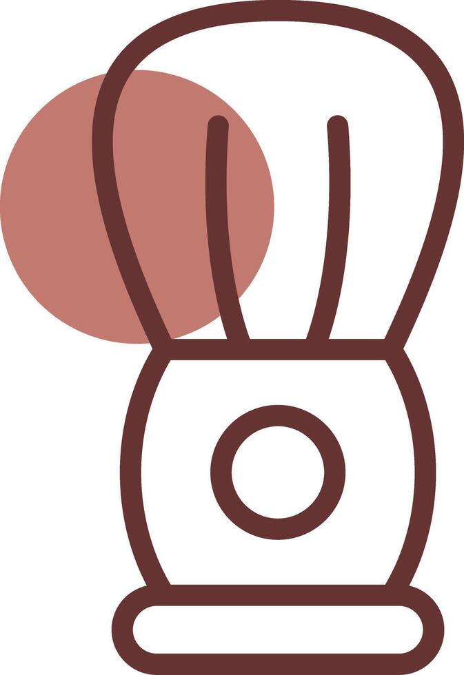 Line Brown Circle Design vector