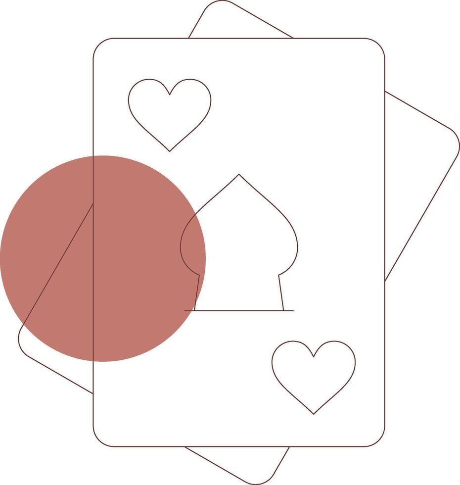 Line Brown Circle Design vector