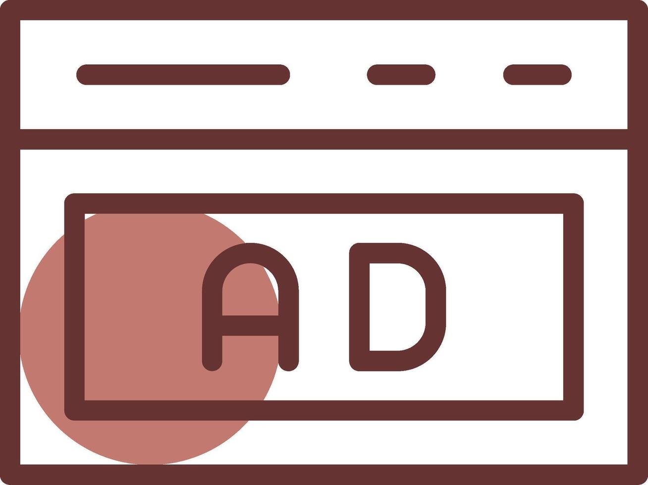Native Advertising Creative Icon Design vector