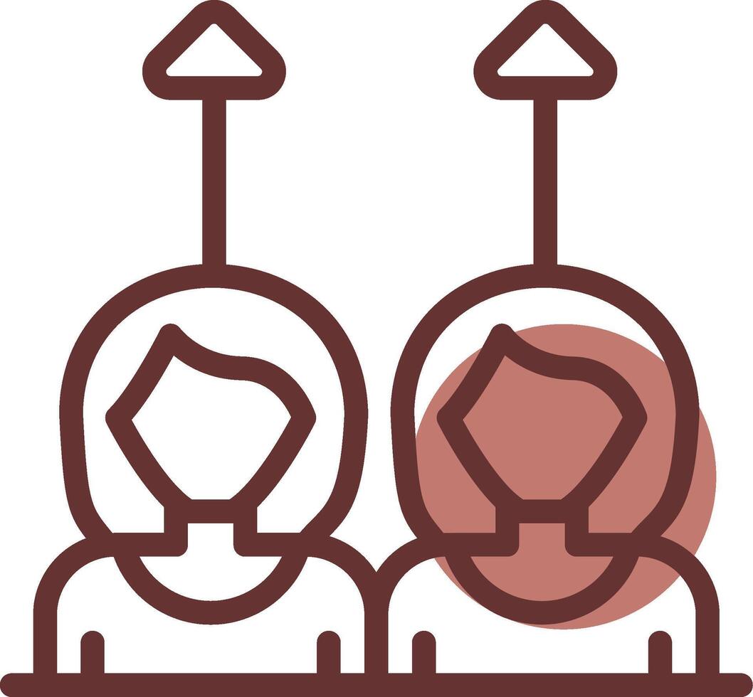 Same Approach Creative Icon Design vector