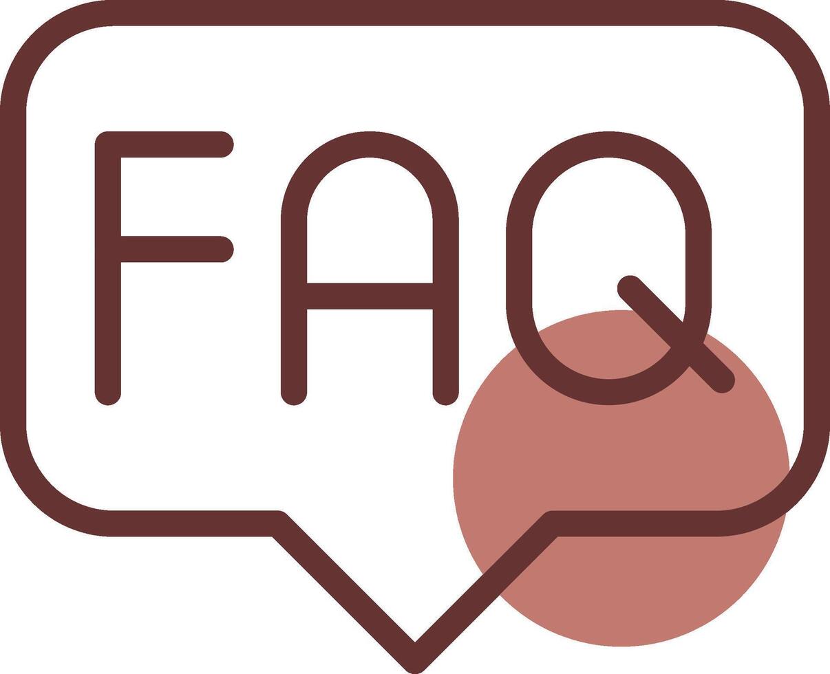 FAQ Creative Icon Design vector