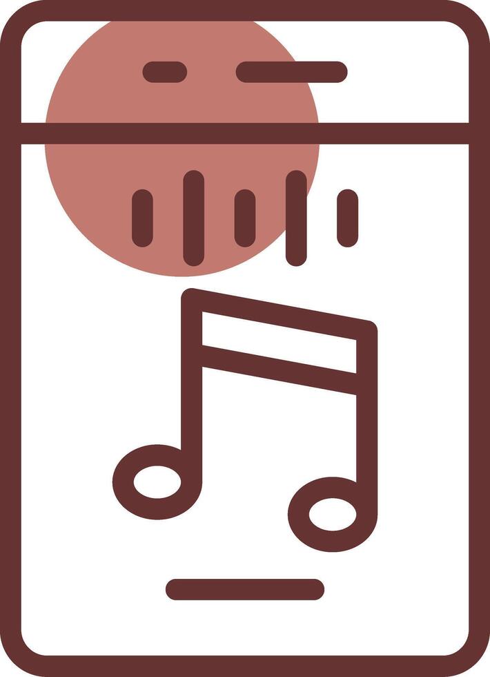 Vertical Rhythm Creative Icon Design vector