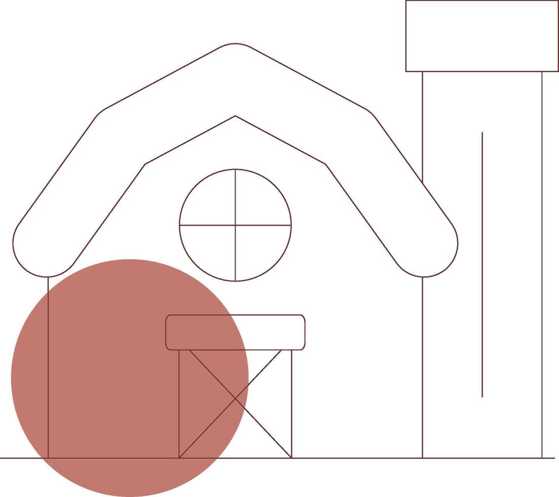 Farm House Creative Icon Design vector