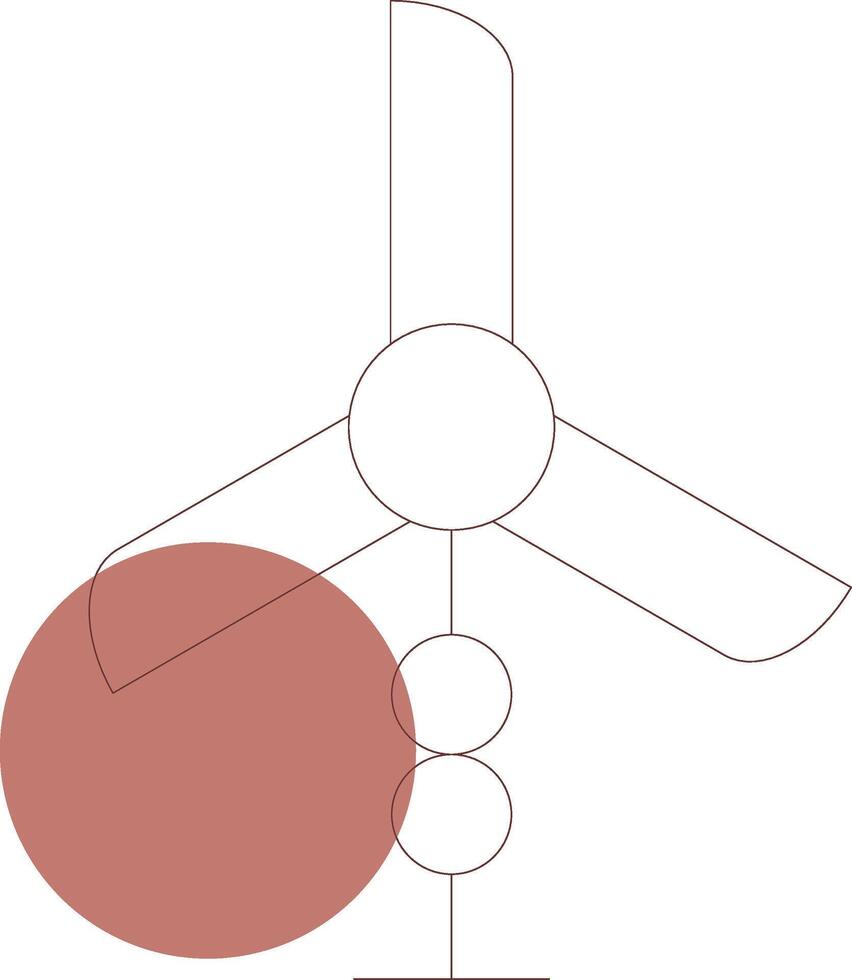 viento turbina creativo icono diseño vector