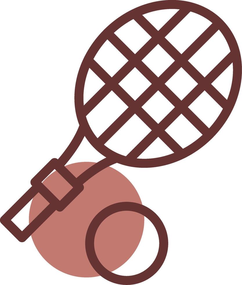 Tennis Racket Creative Icon Design vector