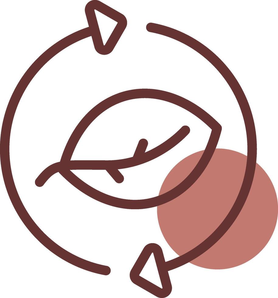 Leaf Recycle Creative Icon Design vector