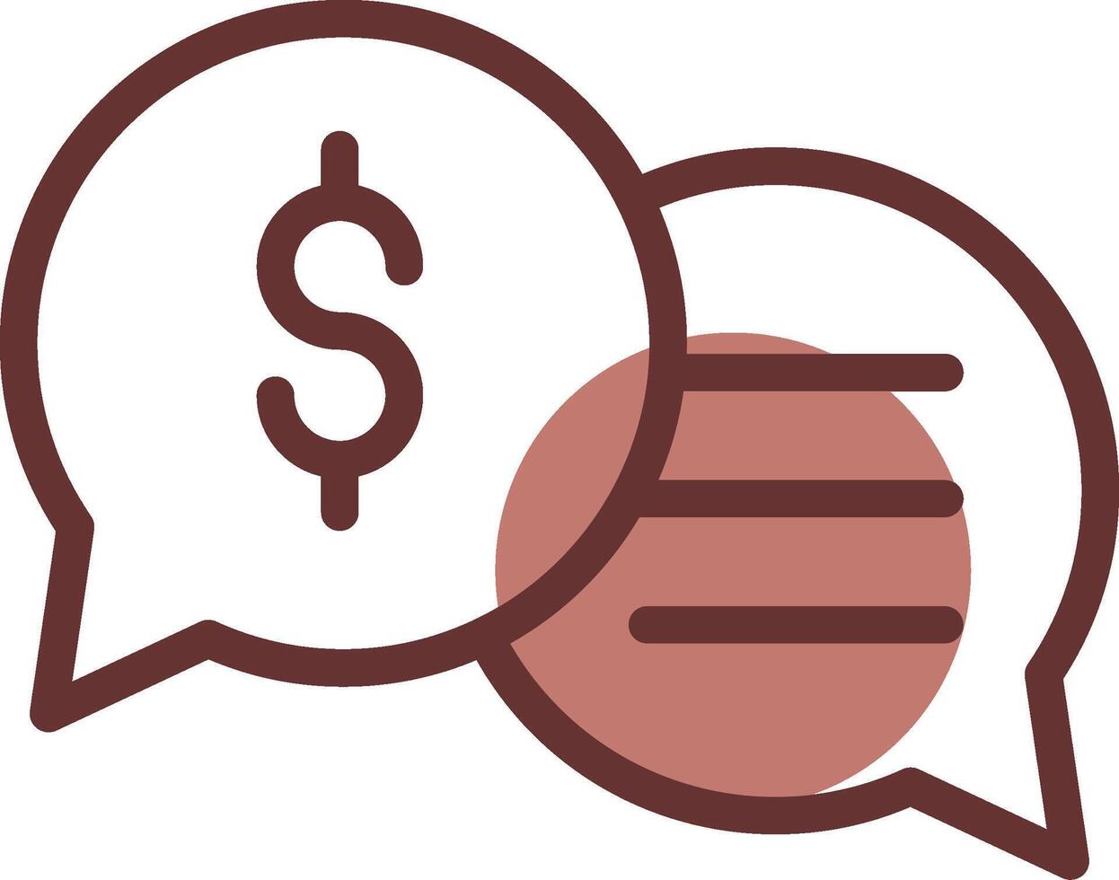 Business Dialog Creative Icon Design vector