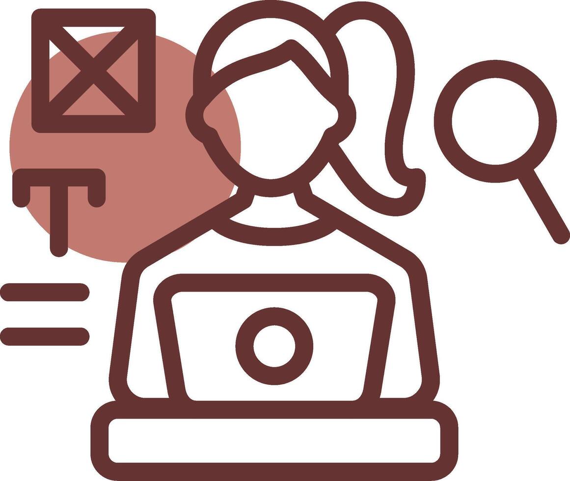 Blogger Creative Icon Design vector