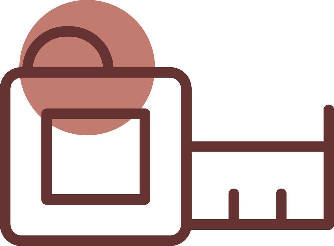 Measuring Tape Creative Icon Design vector