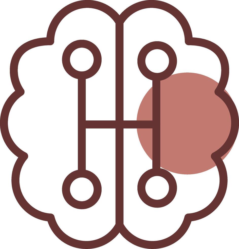 Humanoid Robot Creative Icon Design vector