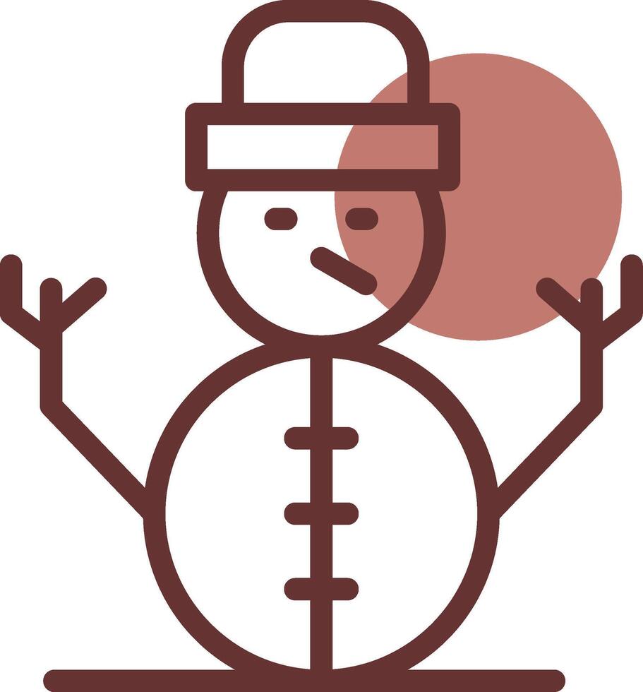 Snowman Creative Icon Design vector