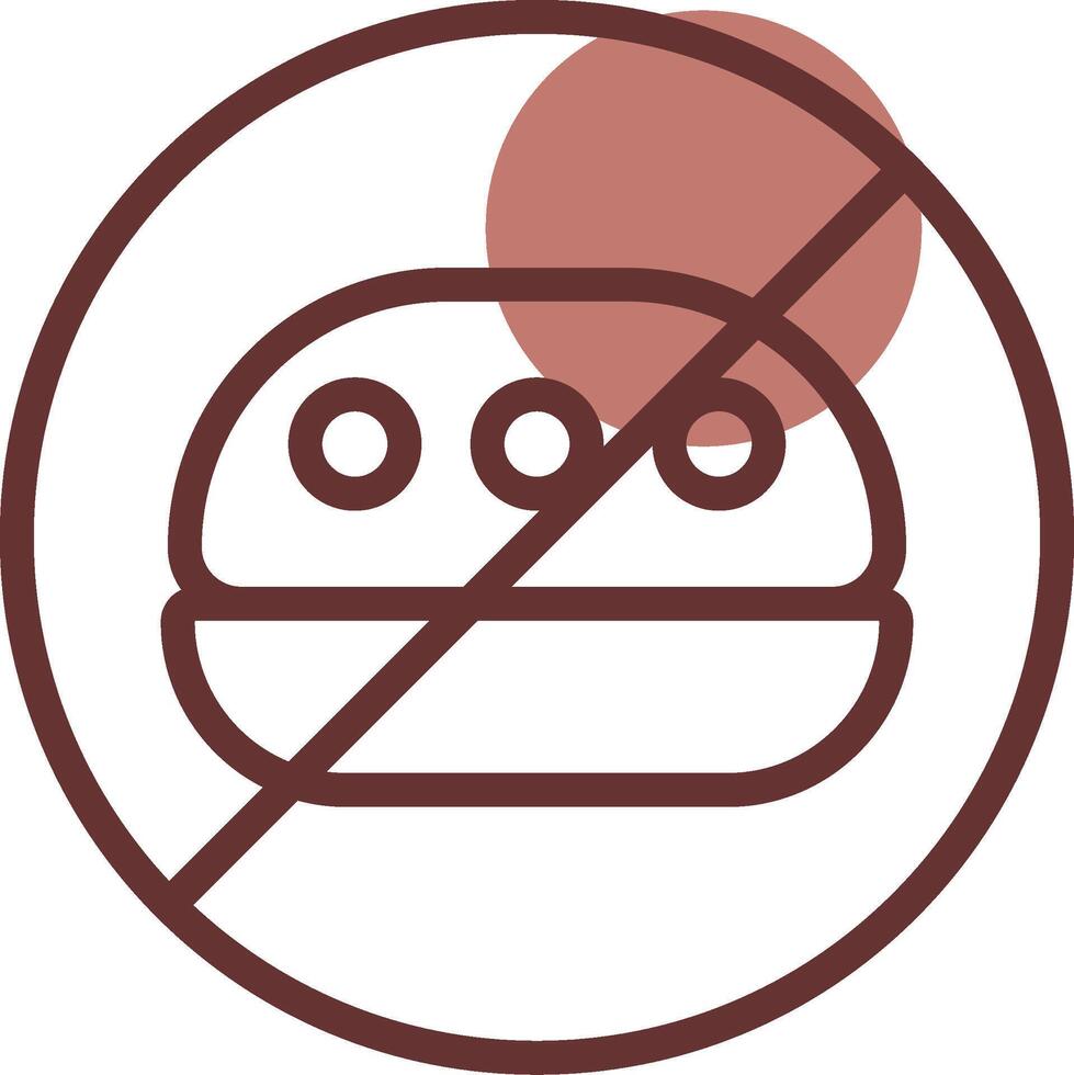 No Food Creative Icon Design vector