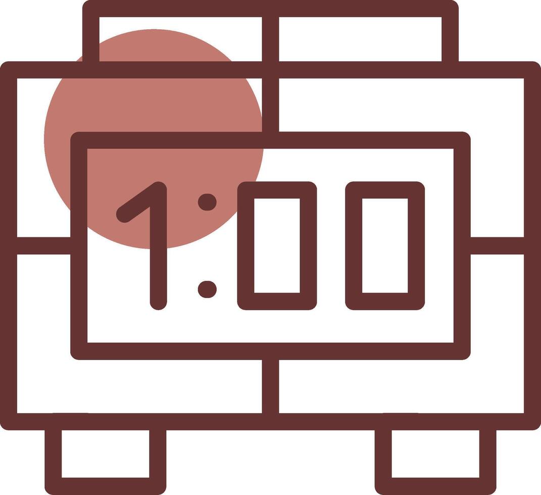 Digital Clock Creative Icon Design vector