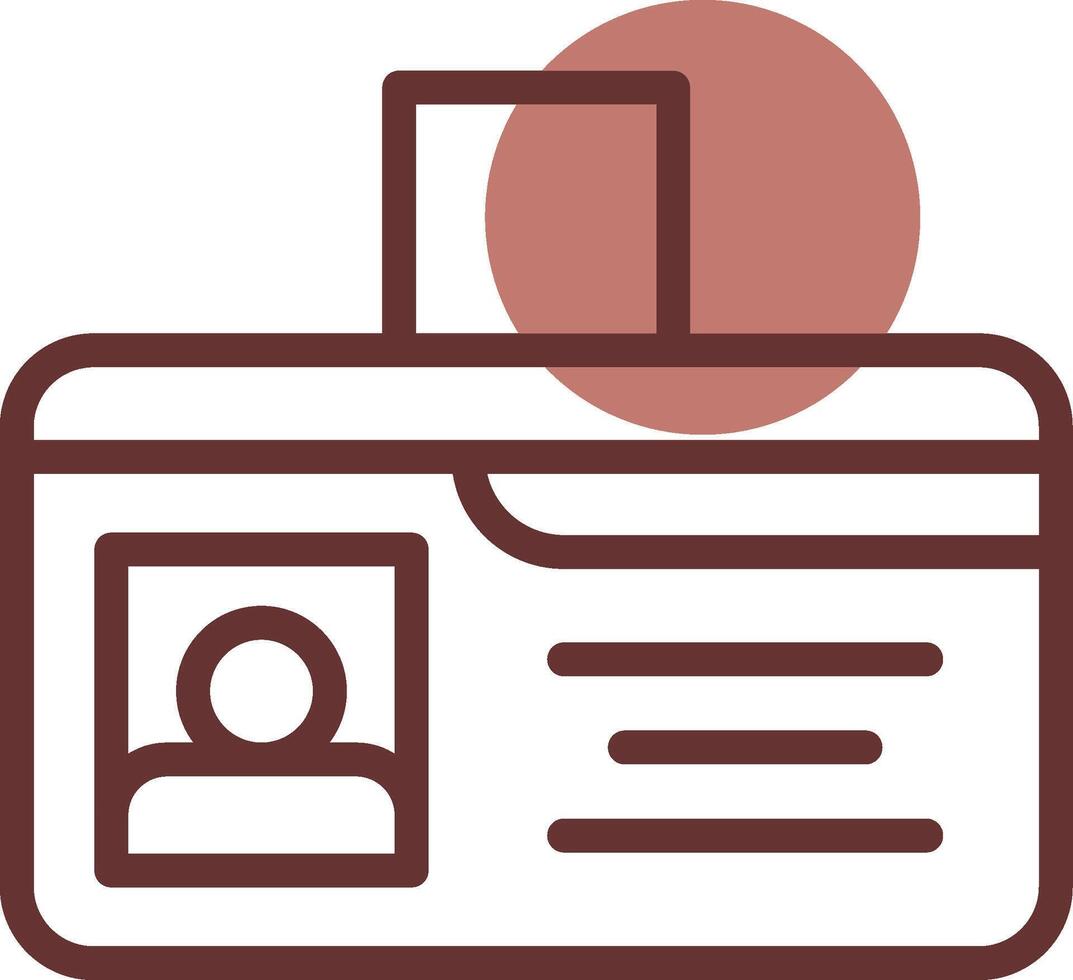 Identification Card Creative Icon Design vector