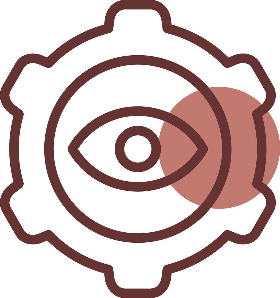 Eye Setting Creative Icon Design vector
