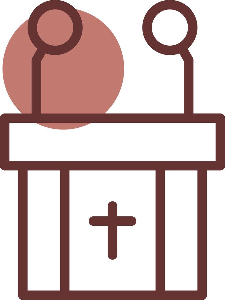 Pulpit Creative Icon Design vector