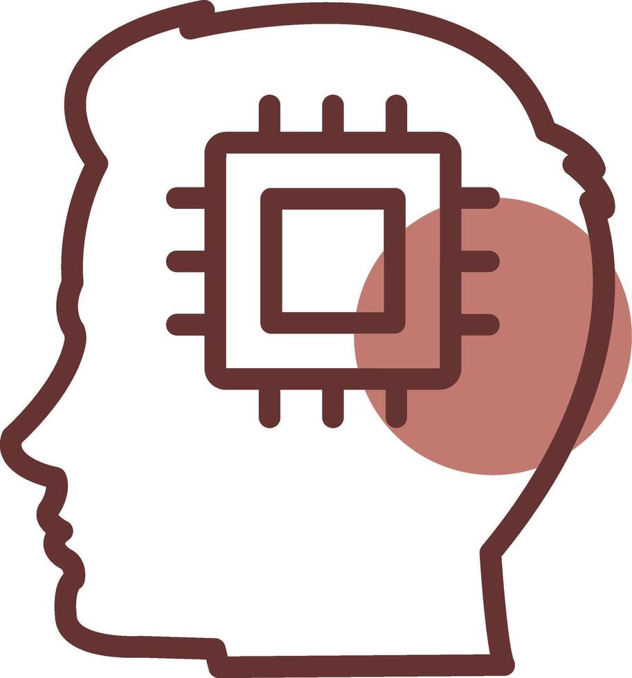 Human Processor Creative Icon Design vector