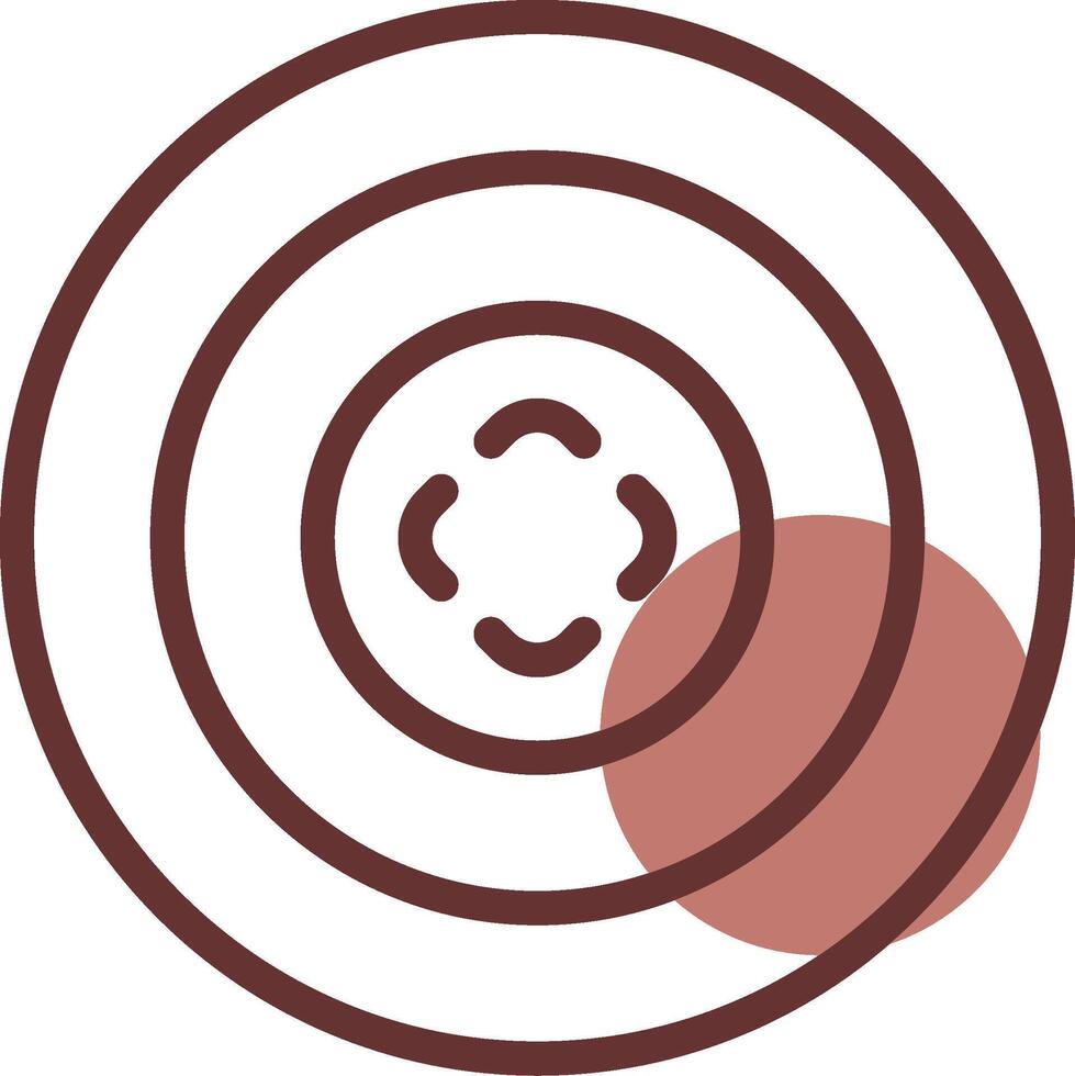 Bullseye Creative Icon Design vector