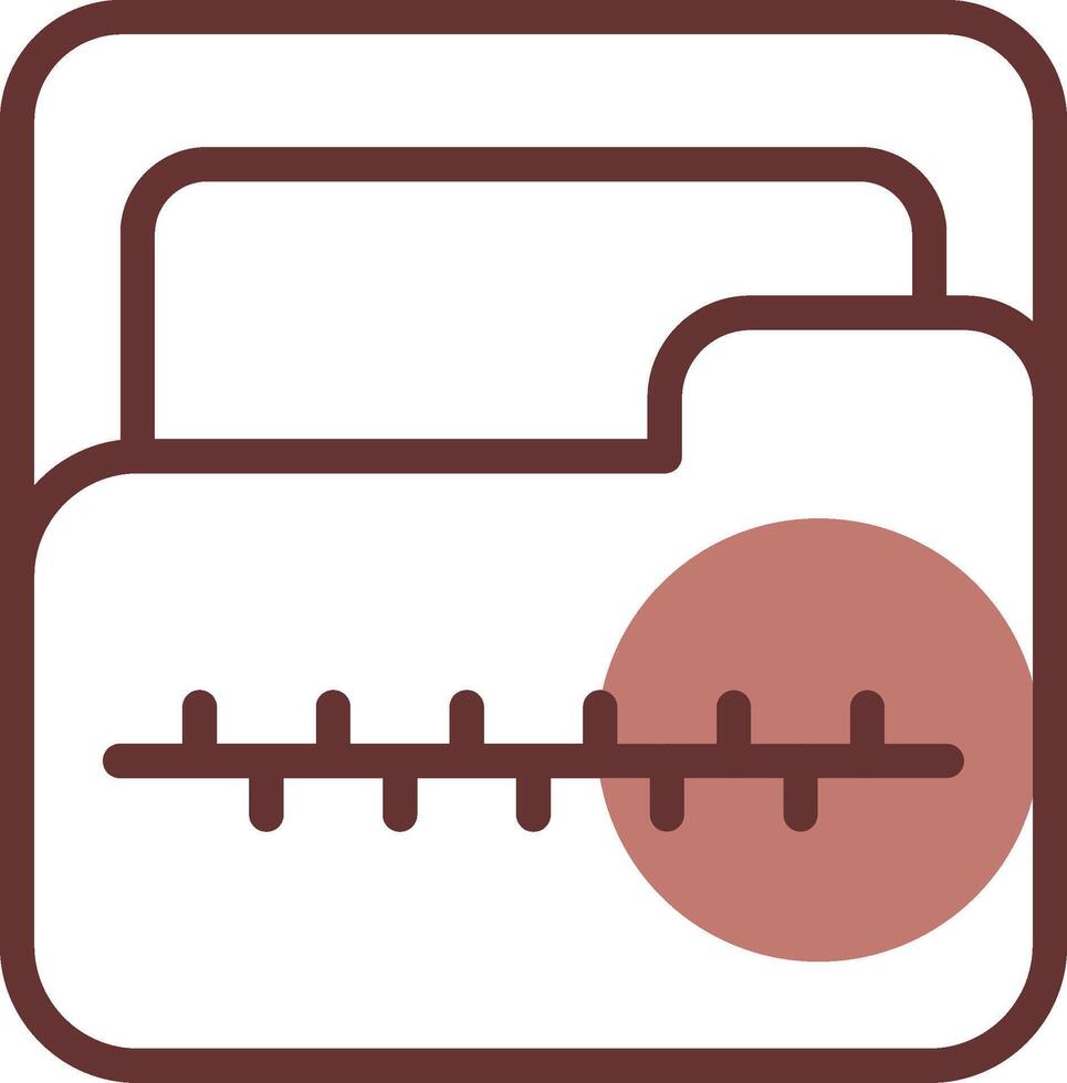 Zip Folder Creative Icon Design vector