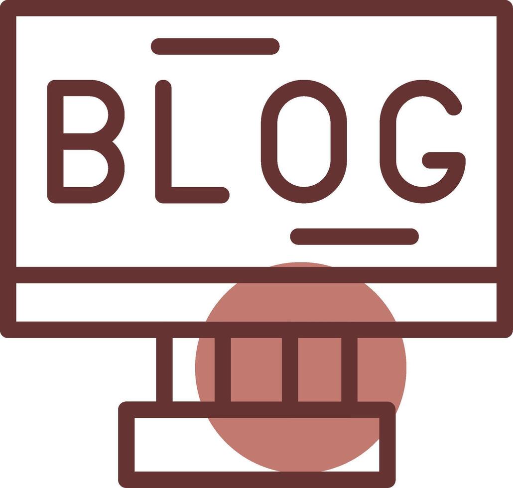 Blogging Creative Icon Design vector