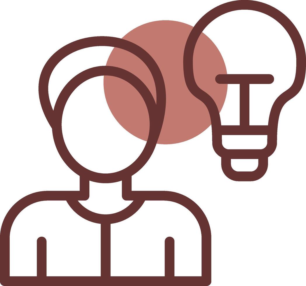 Thinking Creative Icon Design vector