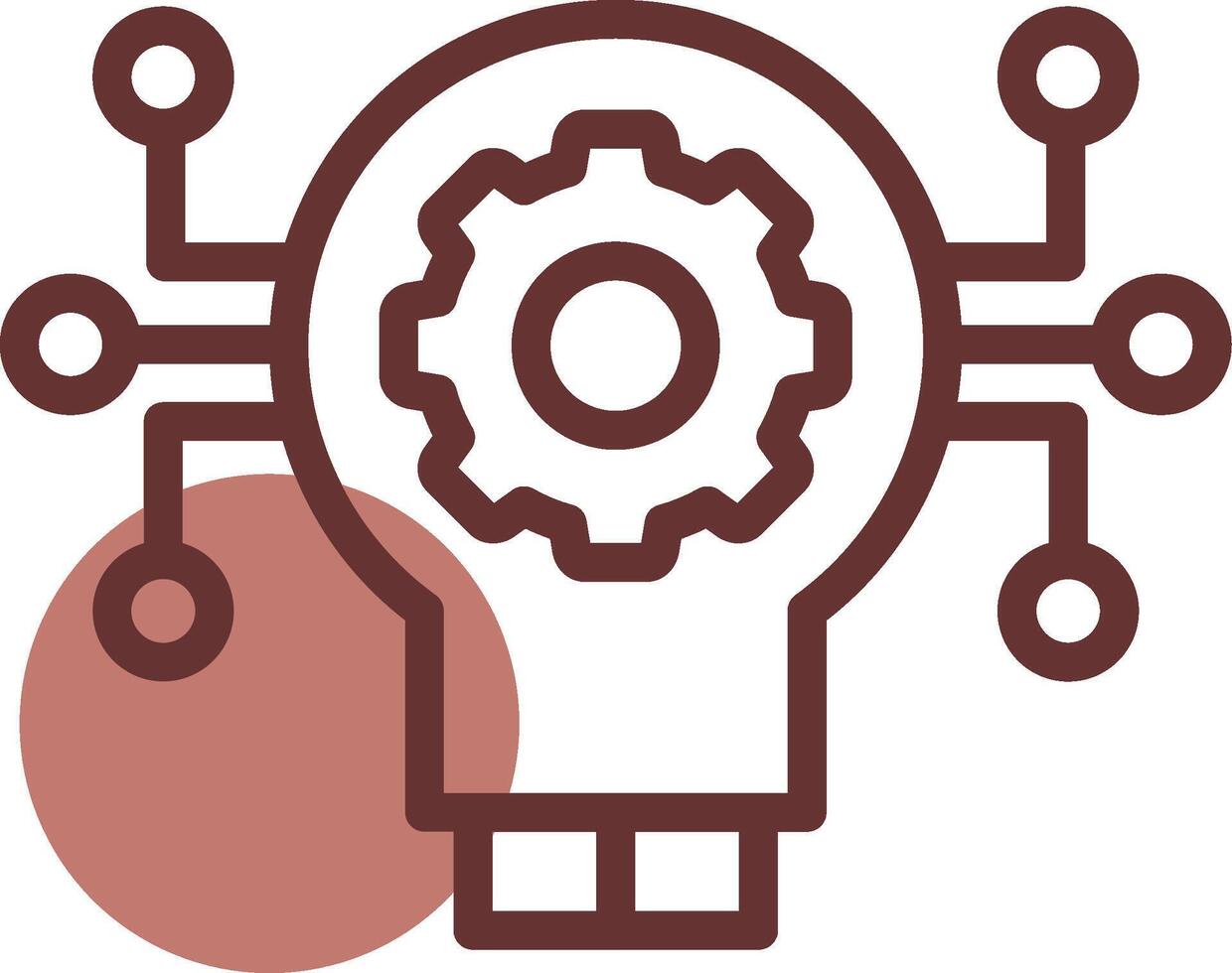 Technology Disruption Creative Icon Design vector