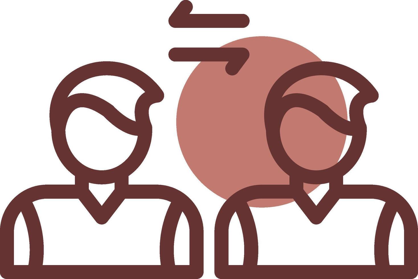 Social Distancing Creative Icon Design vector