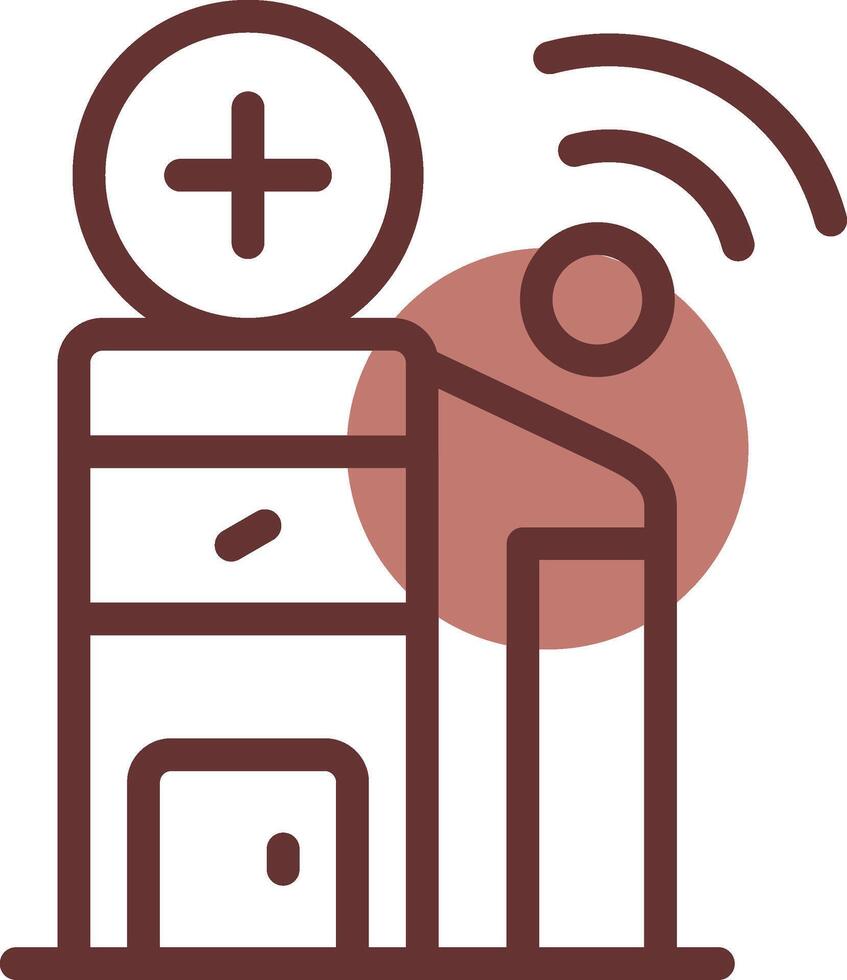 Smart Hospital Creative Icon Design vector