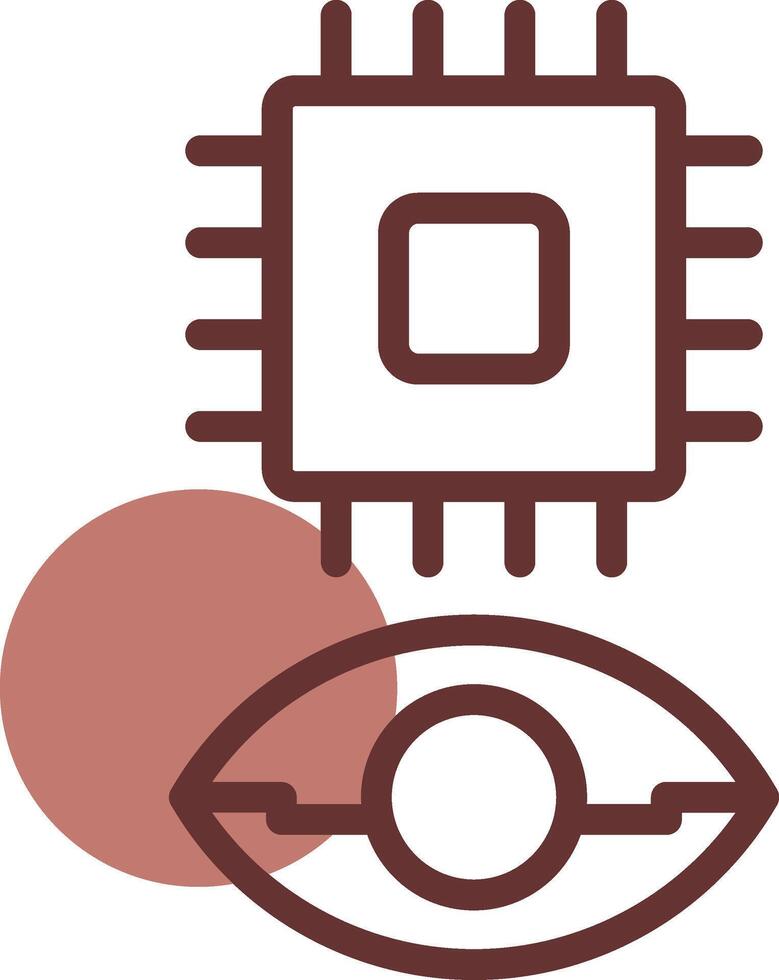 Eye Augmentation Creative Icon Design vector