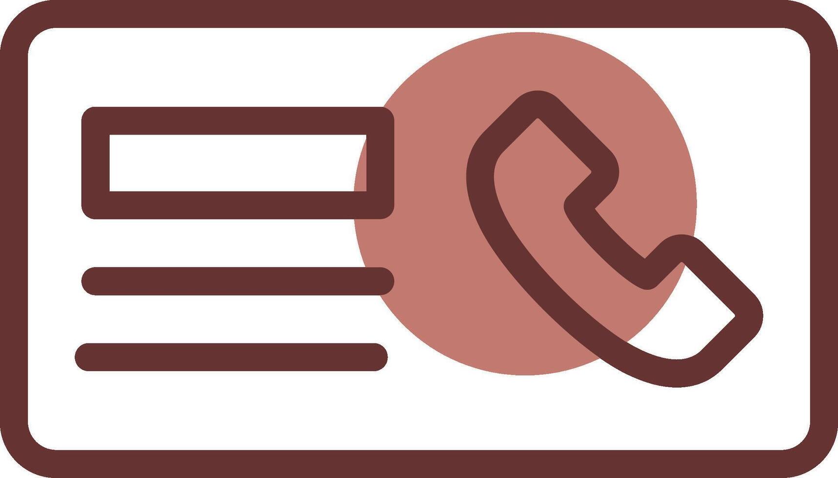 Minimal Contact Creative Icon Design vector