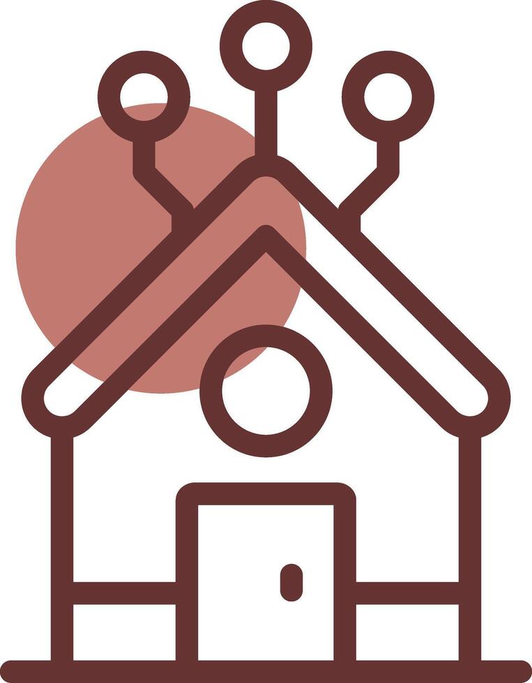 Home Network Creative Icon Design vector