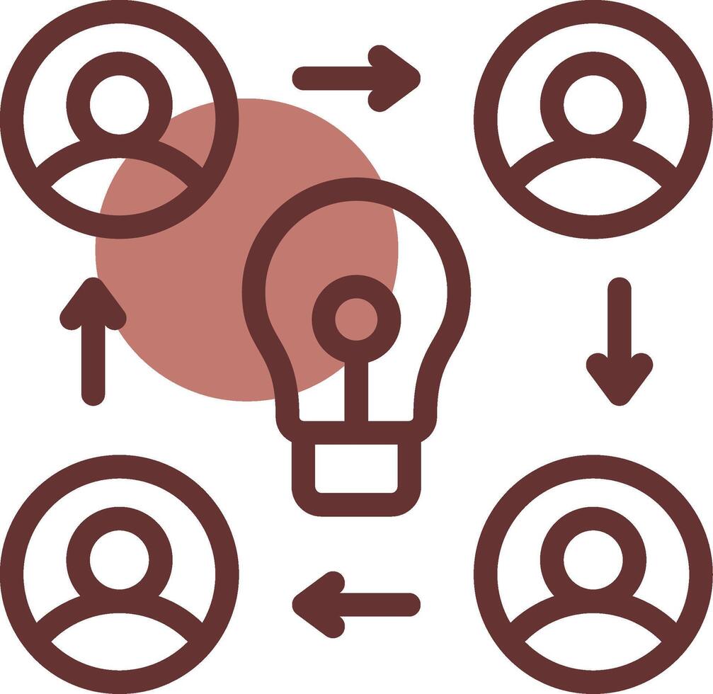 Collaboration Creative Icon Design vector