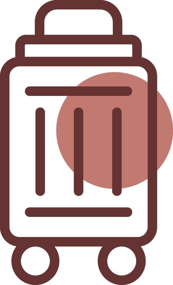 Bag Drop Kiosk Creative Icon Design vector