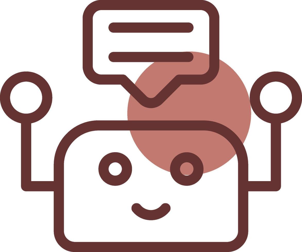 Chatbot Creative Icon Design vector