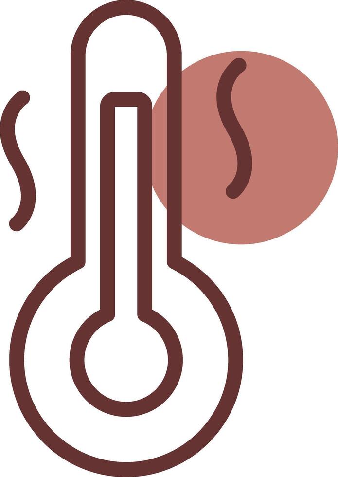 Hot Temperature Creative Icon Design vector