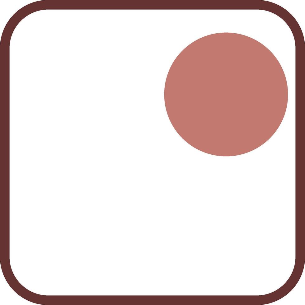 Line Brown Circle Design vector