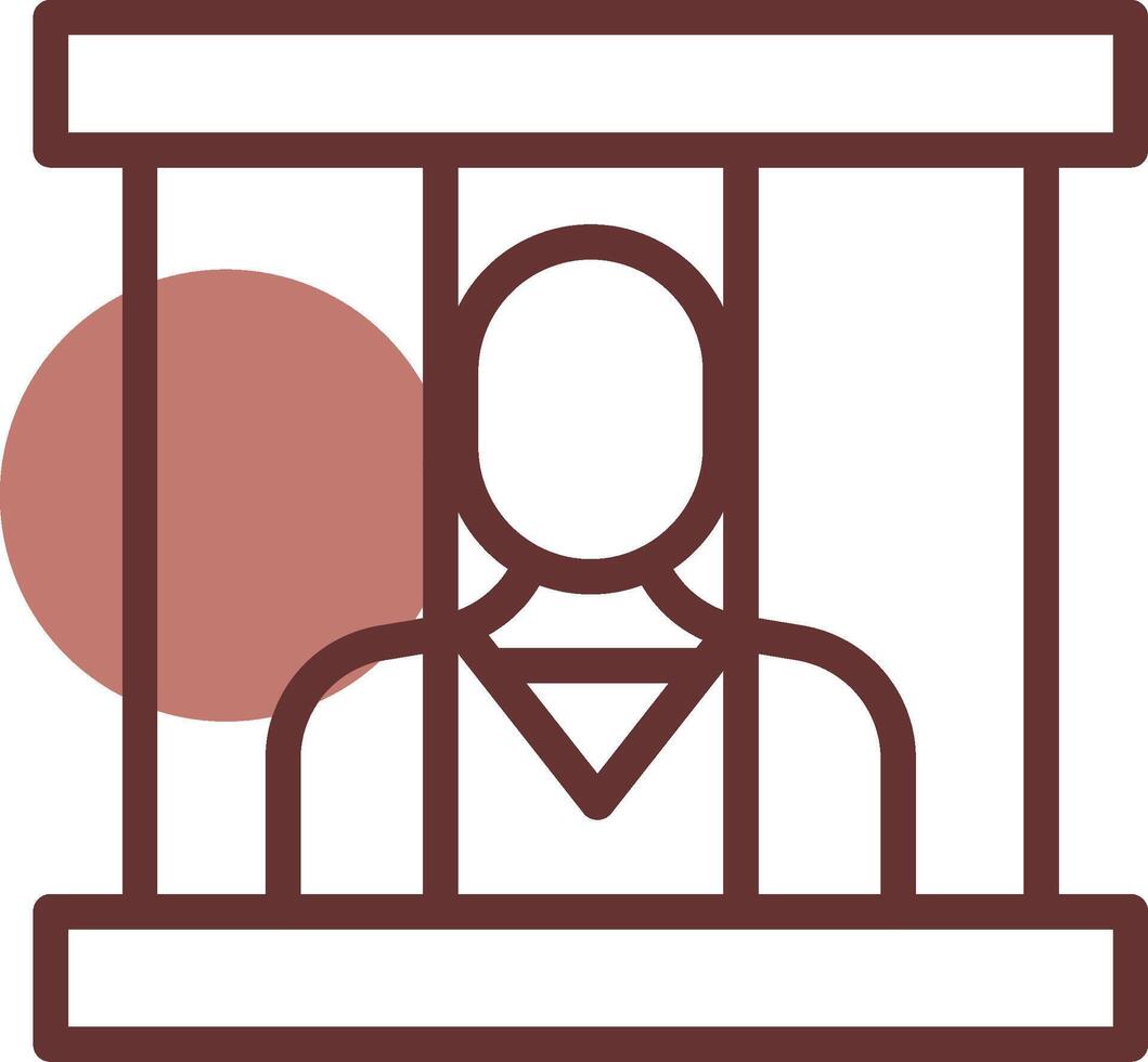 Prisoner Creative Icon Design vector