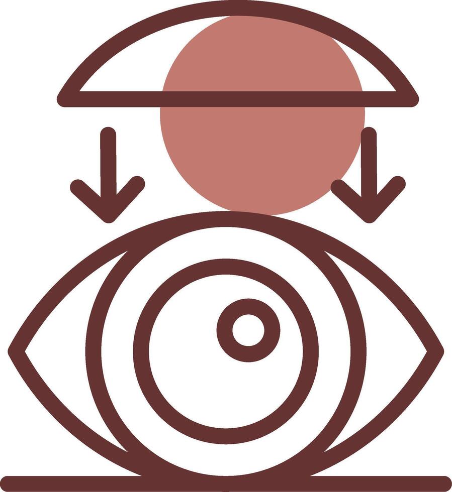 Rigid Contact Lenses Creative Icon Design vector