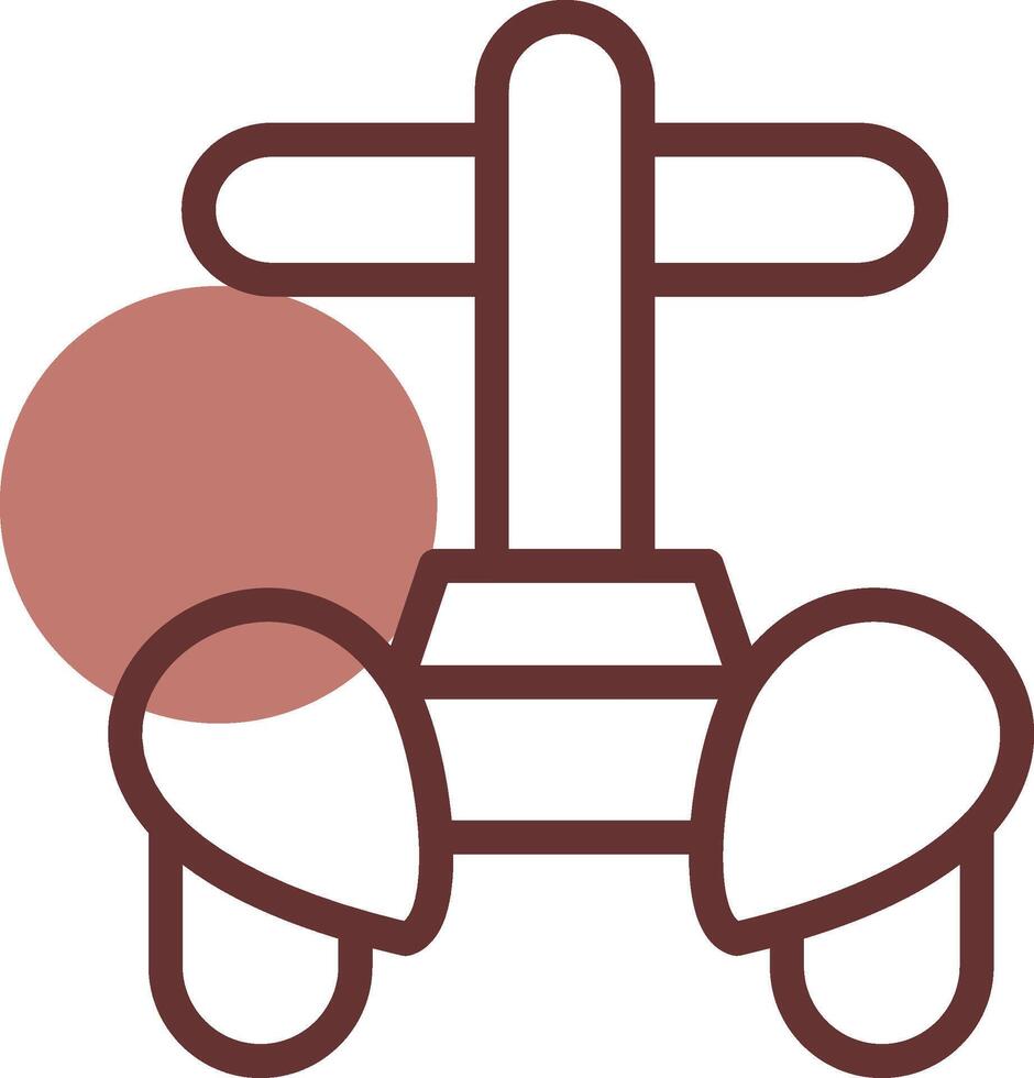 Police Segway Creative Icon Design vector