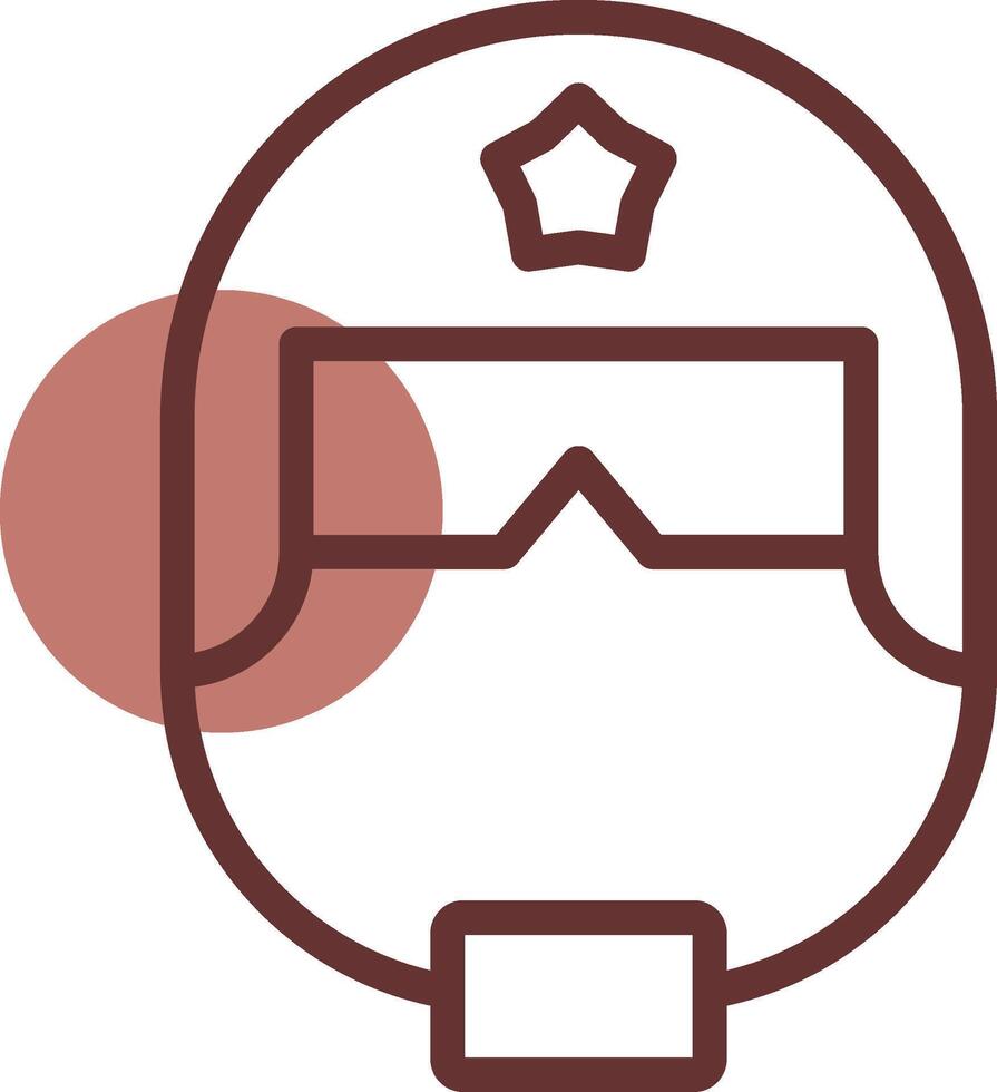 Police Helmet Creative Icon Design vector