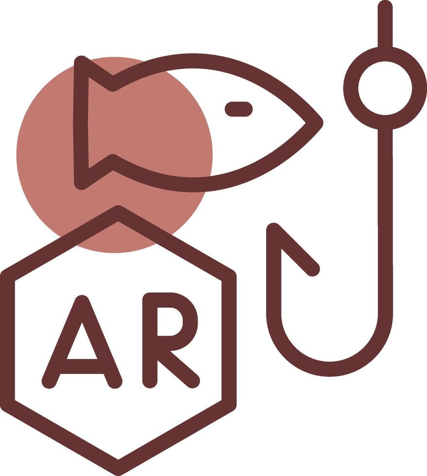 Ar Fishing Creative Icon Design vector