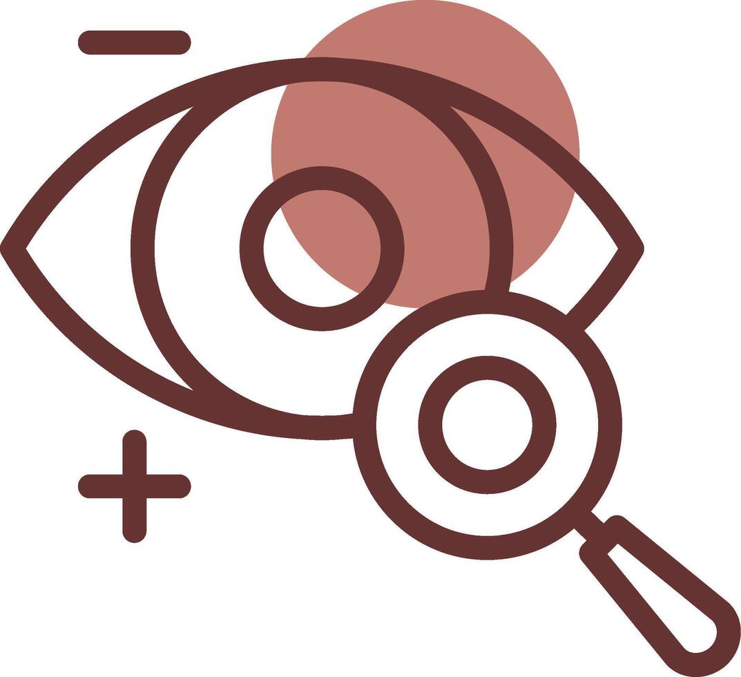 Eyesight Check Creative Icon Design vector
