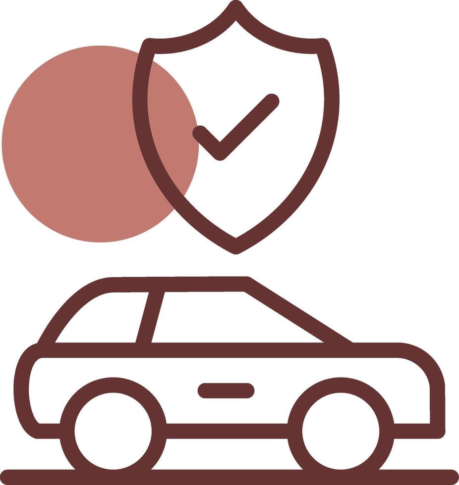 Car Insurance Creative Icon Design vector