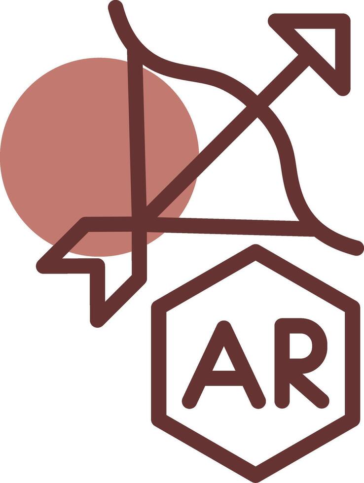 Arkansas tiro al arco creativo icono diseño vector