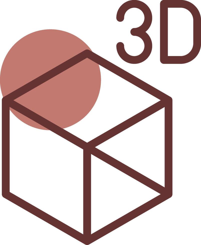 3D Object Creative Icon Design vector