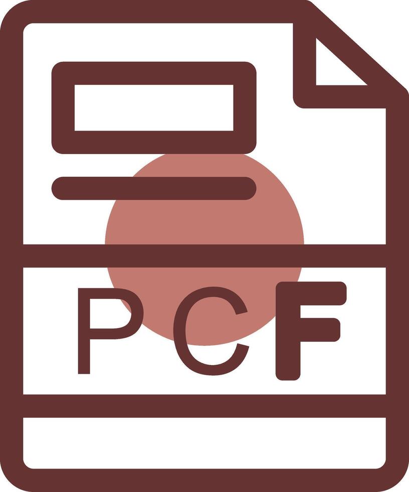 pcf creativo icono diseño vector