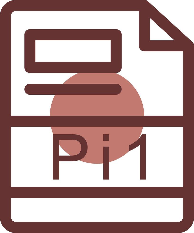 pi1 creativo icono diseño vector