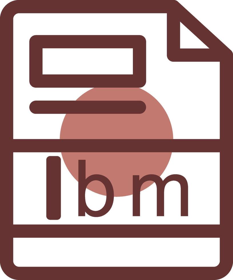 lbm Creative Icon Design vector