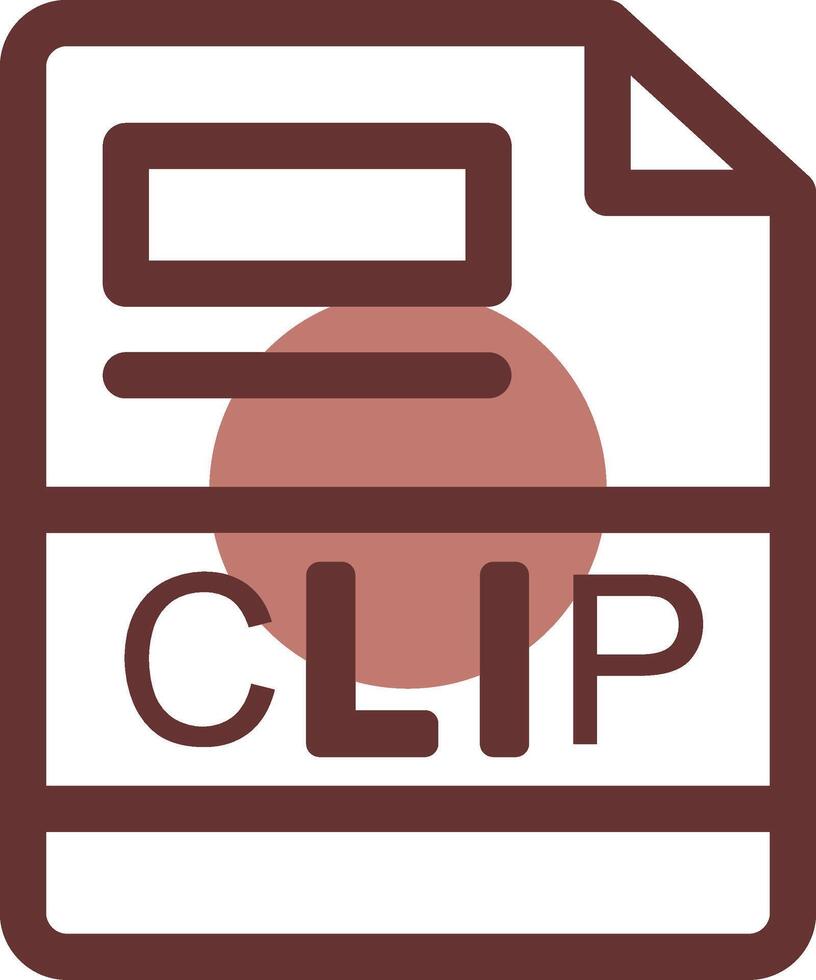 CLIP Creative Icon Design vector